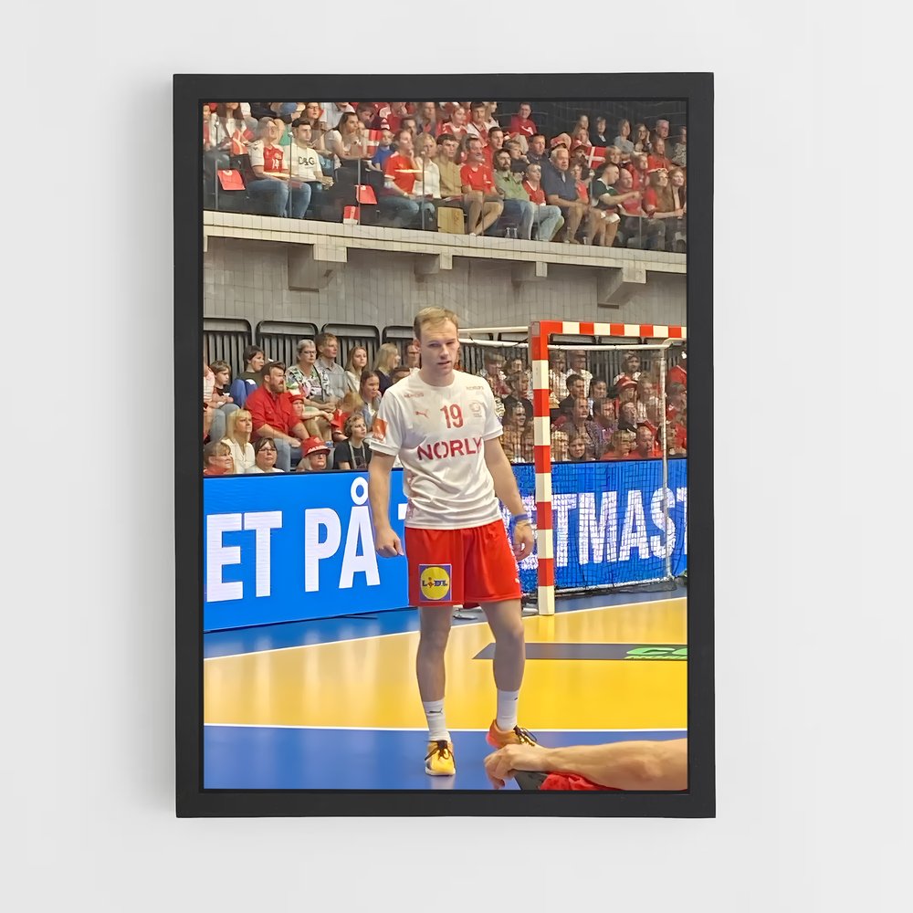 Poster Mathias gidsel – affiche Handball (vue 2)
